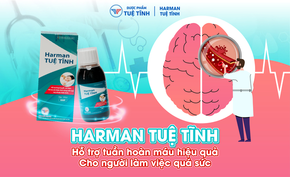 Harman Tuệ Tĩnh: Hỗ trợ tuần hoàn máu hiệu quả cho người làm việc quá sức 