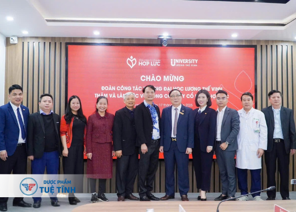 ĐOÀN LÃNH ĐẠO CÔNG TY DƯỢC PHẨM TUỆ TĨNH THĂM VÀ LÀM VIỆC TẠI BỆNH VIỆN ĐA KHOA HỢP LỰC – TỈNH THANH HÓA 